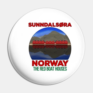 The Red Boat Houses Sunndalsøra Norway Pin