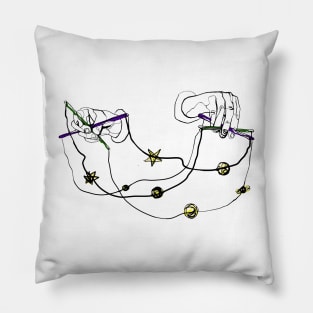 Single Line - Puppeteer of the You-niverse Pillow
