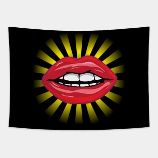 POP Lips Tapestry