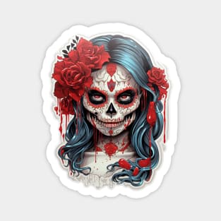 Muerta Calaca Calavera Day of the Dead Magnet