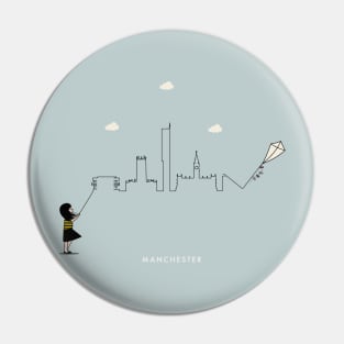 Manchester Skyline Pin