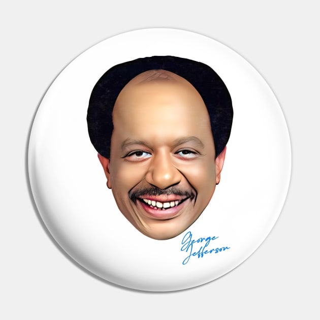 George Jefferson - Retro Fan Design Pin by DankFutura