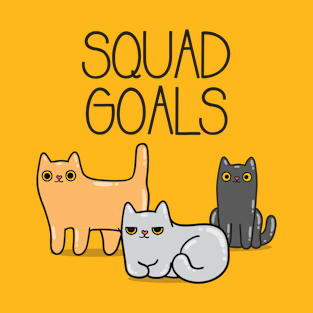 Squad Goal Cat T-Shirt