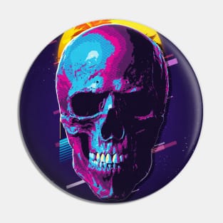 Skull retro80s Pin