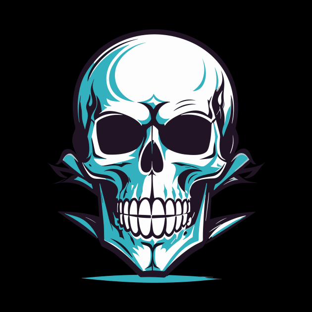 Skull in Vector Style by NordicBadger