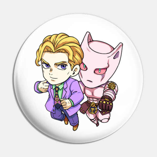 Kira Yoshikage Killer Queen Jojo S Bizarre Adventure Diamond Is Unbreakable Kira Yoshikage Pin Teepublic 1 second from every episode of jojo s bizarre adventure. kira yoshikage killer queen jojo s bizarre adventure diamond is unbreakable