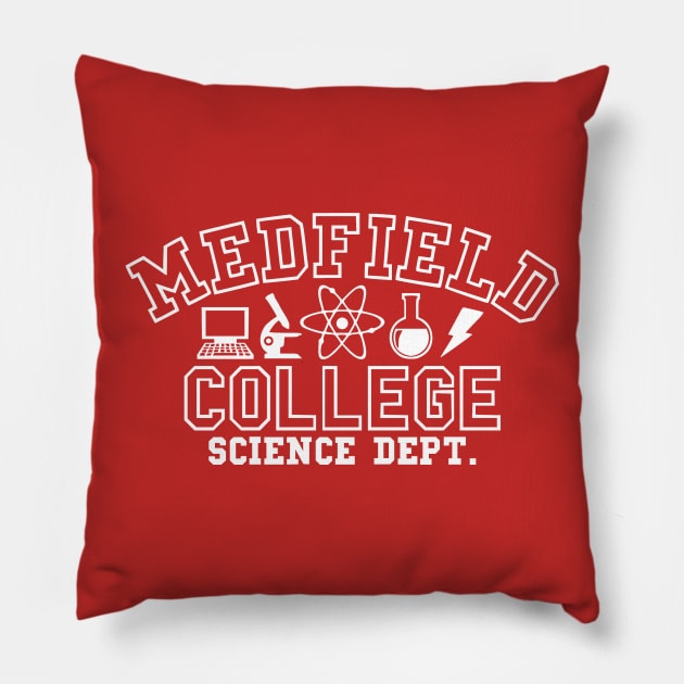 Medfield College Science Dept. Pillow by fatherttam