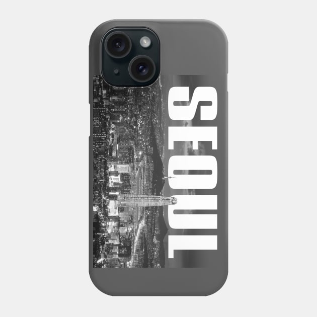 Seoul Cityscape Phone Case by PLAYDIGITAL2020