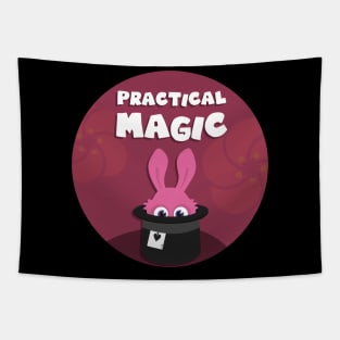 Practical magic cute magician rabbit Tapestry