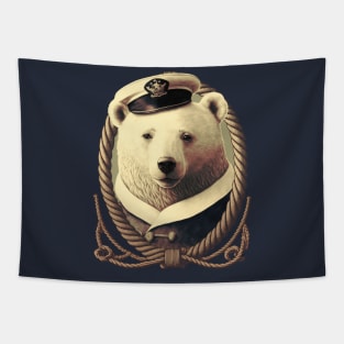 Sailor Polar Bear Tapestry