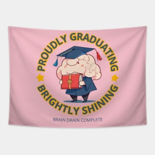 School's out, Proudly Graduating, Brightly Shining! Class of 2024, graduation gift, teacher gift, student gift. Tapestry