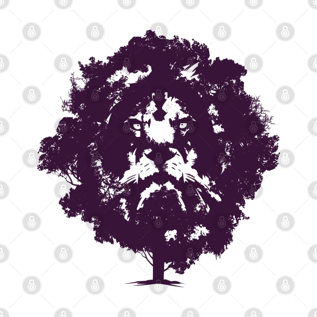 Lion Face Tree by LR_Collections