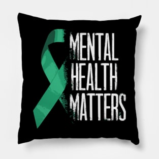 Mental Health Matters Gift Human Brain Illness Awareness Pillow