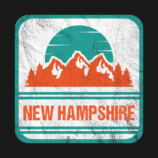 Discover Retro Vintage New Hampshire USA Mountain Gift for Men - New Hampshire - T-Shirt