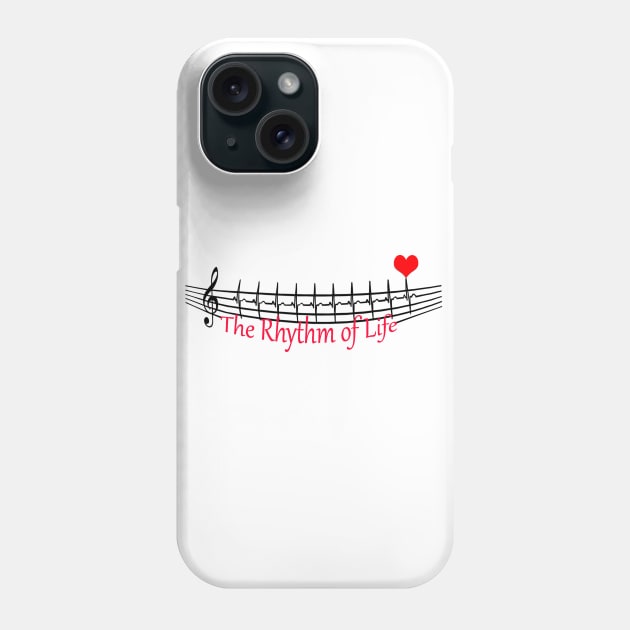 Rhythm of Life Phone Case by Saleire