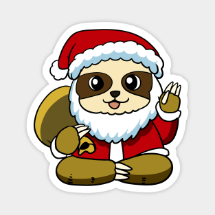 Santa Sloth Magnet