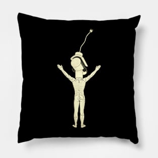 Original Collage Art Pillow