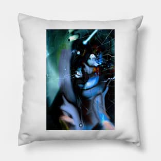 Regards 3 Digital Robot illustration. Pillow