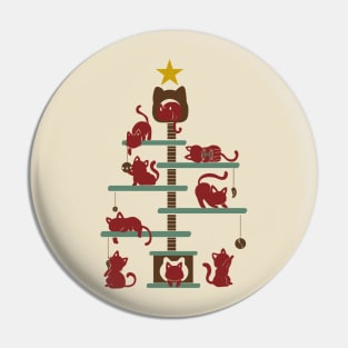 Christmas Tree - House Cats Pin