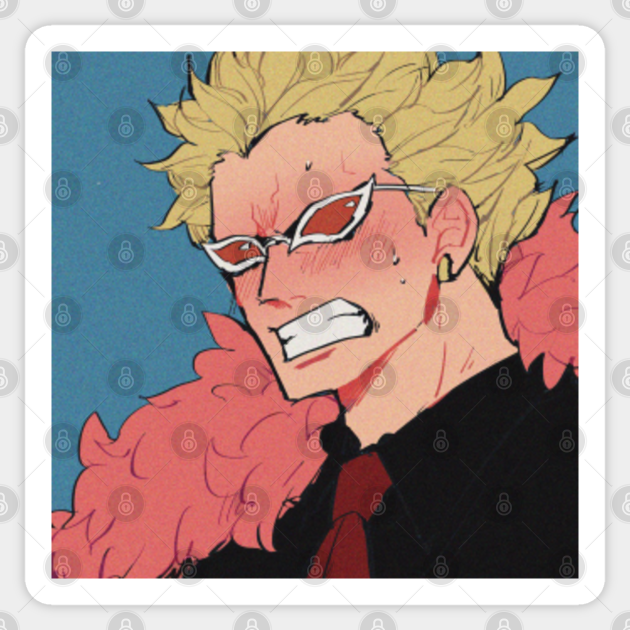 One Piece Donquixote Doflamingo One Piece Sticker Teepublic