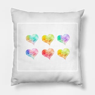 Six Hearts Pillow