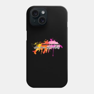 Living on the border - where chaos meets creativity Phone Case