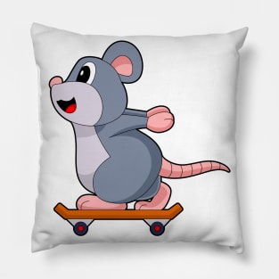 Mouse Skater Skateboard Sports Pillow