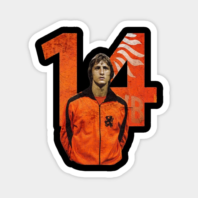 johan cruyff Magnet by Wellcome Collection