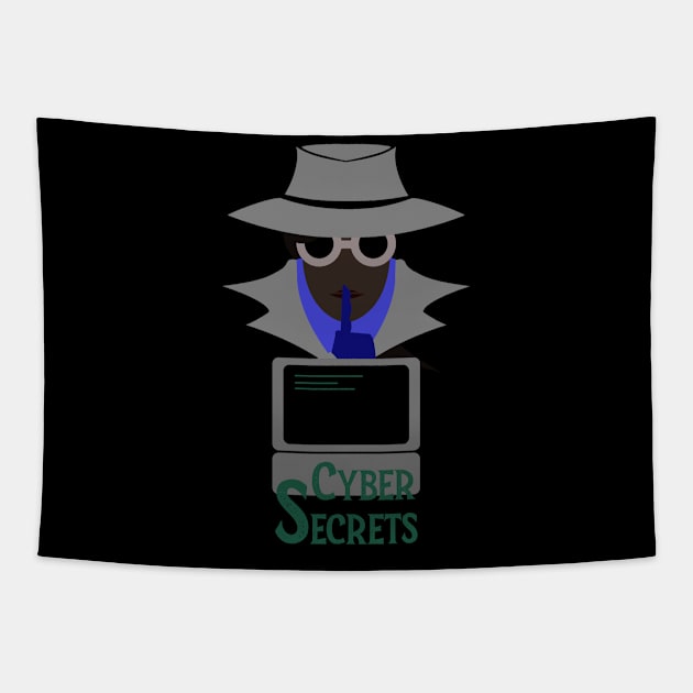 Lady Grey (Cyber Secrets Afro): A Cybersecurity Design Tapestry by McNerdic