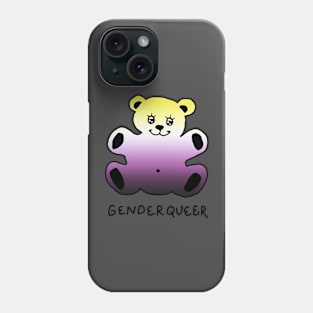 Genderqueer / Non-binary Teddy Bear Phone Case