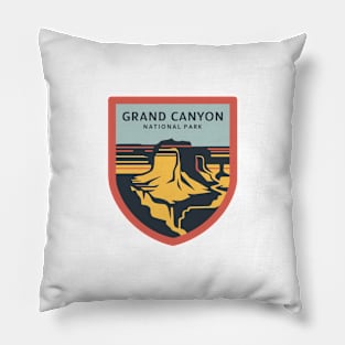 Grand Canyon Minimalis Emblem Illustration Pillow