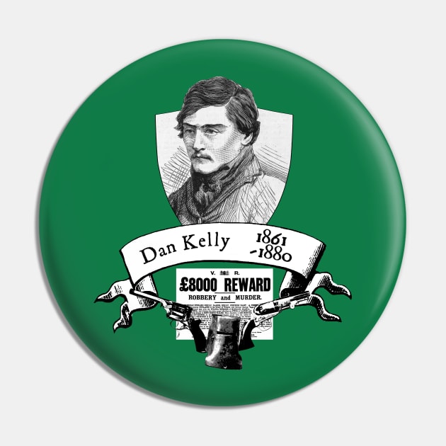 Dan Kelly Outlaw Pin by Australian_Bushranging