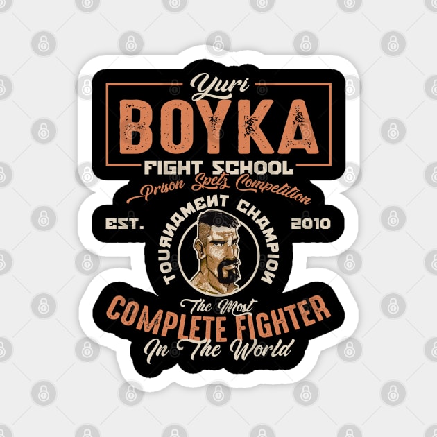 Boyka The Most Complete Fighter Fight School Tournament Champion Magnet by Alema Art