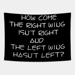 Right Wing Left Wing Tapestry