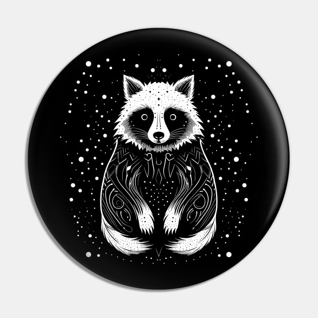 cute raccoon Pin by Yopi