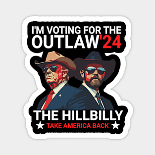 trump-vance-outlaw-hillbilly Magnet