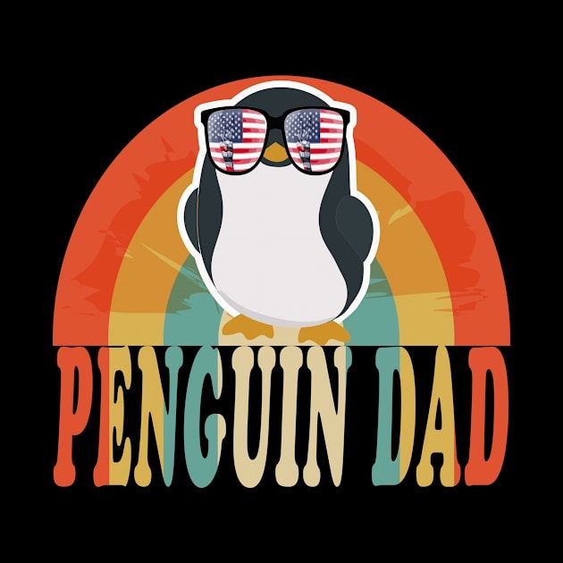 penguin dad funny father's day gift for penguin lovers by Oliverwillson