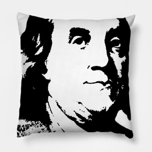 Benjamin Franklin Portrait Pillow