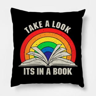Take a Look it's In a Book - Vintage Gift Pillow