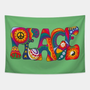 Psychedelic Peace Tapestry