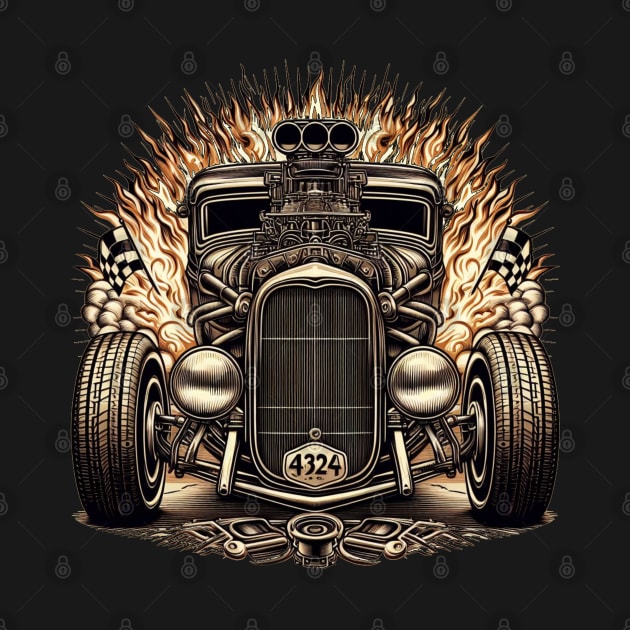 Hot Rod Classic Vintage Car by DarkWave