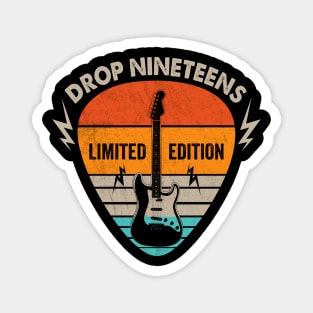 Vintage Drop Nineteens Name Guitar Pick Limited Edition Birthday Magnet
