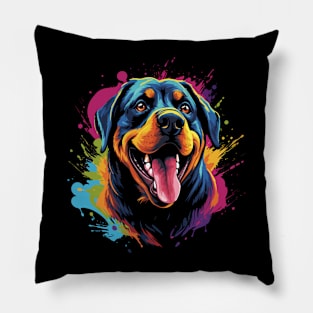 Rottweiler Happiness Pillow