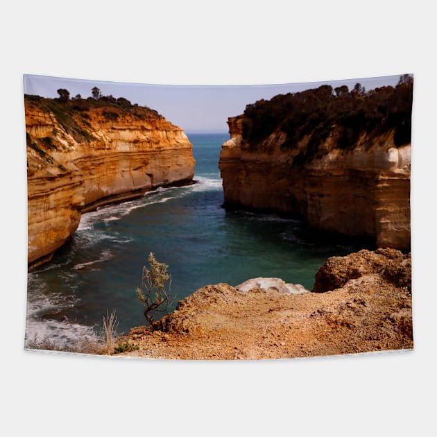 Coastal Rock Formation Tapestry by jwwallace