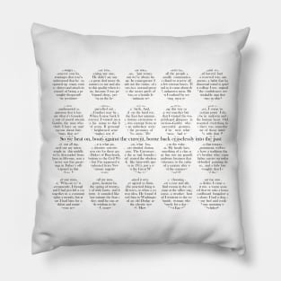 F Scott Fitzgerald :The Great Gatsby Pillow