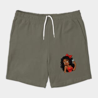 Black Betty Boop Modern Hair Shorts