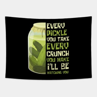 I Love Pickles Funny Pickle Song Tapestry