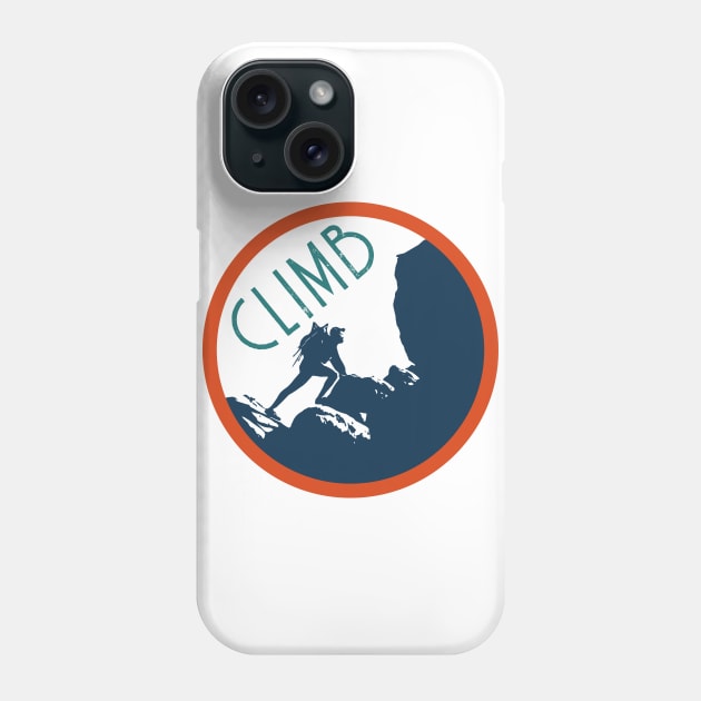 Mountain Climbing Decal Phone Case by ZSONN