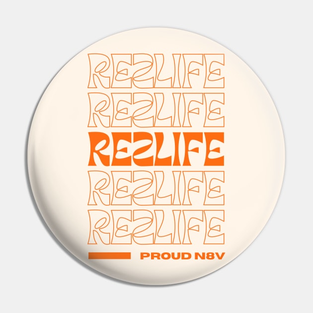 Native American Rezlife Groovy Design Pin by Eyanosa