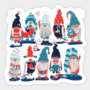 Gnomes Stickers. Christmas Stickers. Stickers Printable PNG By  IrinaShishkova